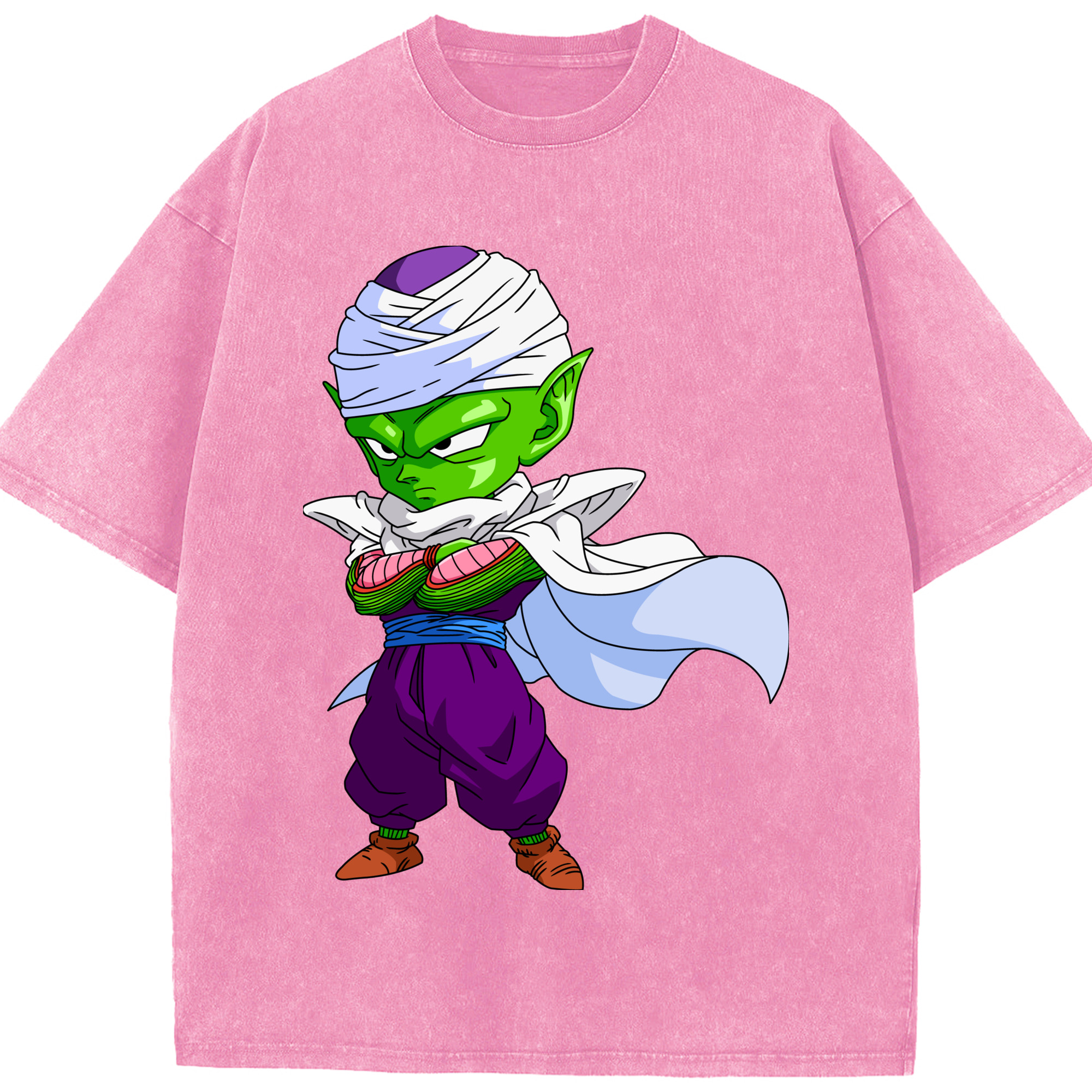 （画像用） ドラゴンボール ピッコロ DRAGON BALL Piccolo 綿100% ヴィンテージ風 半袖Tシャツ（フロントプリント）